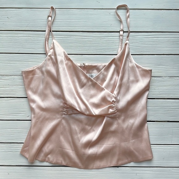 St. John Evening Silk Blend Blush Camisole size 12 - Picture 1 of 6